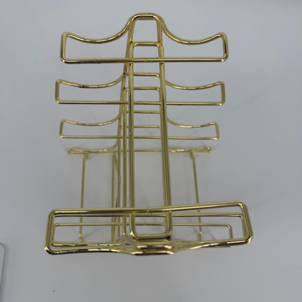 Blogilates 4 Tier Gold Metal Weight Rack 8-Dumbbell Capacity Modern Chic Fitness - Picture 3 of 10